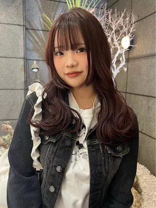 カラー Risa/盛れる レイヤー/艶カラーのヘアスタイル