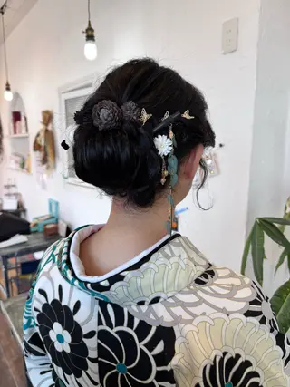 ヘアアレンジ 🌸小掛🌸 豊橋外国人風カラーのヘアスタイル