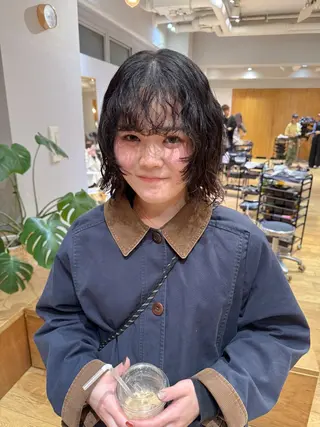ショート カラー パーマ 大橋 芽衣のヘアスタイル