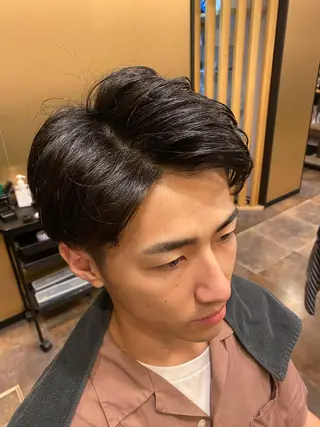 ミディアム メンズ 🌟夜から通える🌟 メンズ専門店長RENのヘアスタイル
