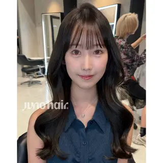 ロング 韓国レイヤー🪽 無重力パーマナツキのヘアスタイル