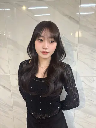 ロング 🤍韓国ヘア/ 楓🤍のヘアスタイル