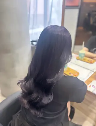 ロング カラー 鎌田 優依のヘアスタイル