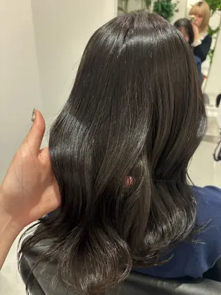 セミロング カラー 🎀透明感× 赤み消し🎀正源のヘアスタイル