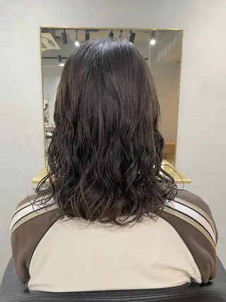 ミディアム パーマ 【表参道】Ruri デジタルパーマのヘアスタイル