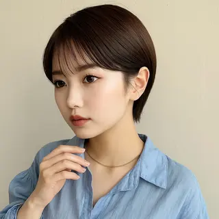 ショート 🎀韓国レイヤー YURINA🎀のヘアスタイル