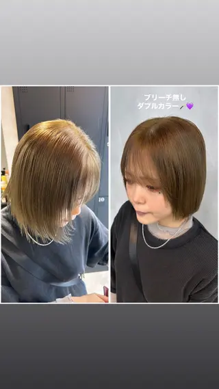 ショート カラー 茅ヶ崎/ハイトーン/ Ramuのヘアスタイル