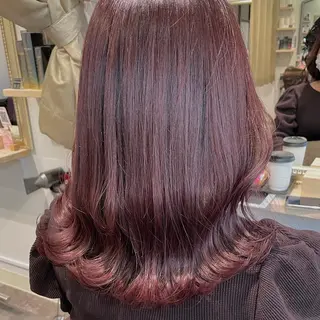 カラー ayaka 縮毛矯正レイヤーのヘアスタイル