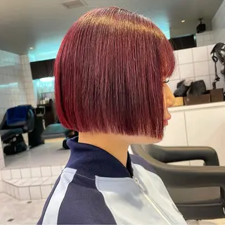 ショート カラー 【美髪矯正/絹髪】 🎀hinano🎀のヘアスタイル