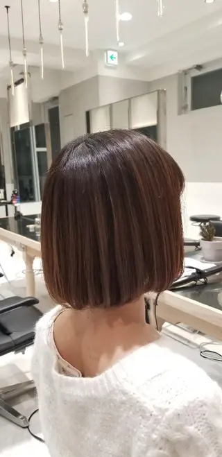 ミディアム 🌿赤み消し/ 艶カラー落合　優🌿のヘアスタイル