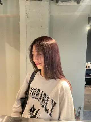 ロング 透明感・美髪 monsoワニベユナのヘアスタイル