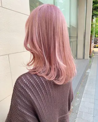 セミロング カラー 💝ハイトーン/暖色 /吉祥寺/のヘアスタイル