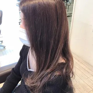 ロング カラー 髪質改善&ストレート ✂︎鈴木青樹のヘアスタイル