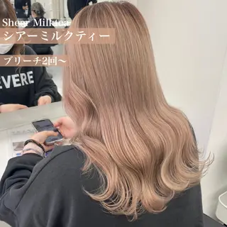 セミロング カラー ヘアアレンジ 🫧 THEATER 【公式】🫧天神🫧のヘアスタイル