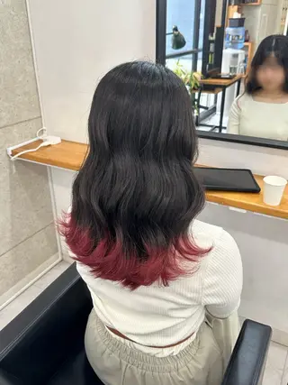 ロング カラー ヘアセット🎀透明感 カラーHiROEのヘアスタイル