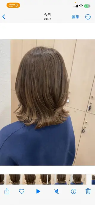 ミディアム Misaki/ レイヤー/ウルフのヘアスタイル