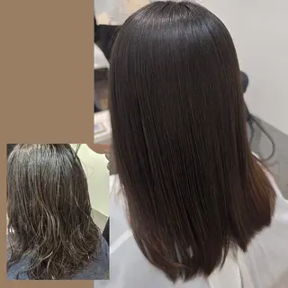 セミロング 村田香奈 ｜ere／博多🌿のヘアスタイル