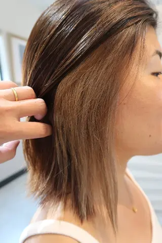 ミディアム カラー tenny調布 いしまつのヘアスタイル