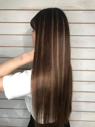 ロング カラー 🧡艶髪ちゅるん髪 🫧🧡YUKI❄️のヘアスタイル