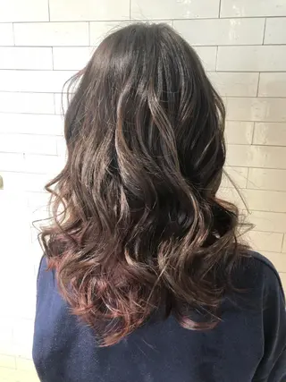 ロング カラー ヘアアレンジ レイヤー×ヘッドスパ *保田遥*のヘアスタイル