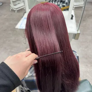 ロング カラー JUNSHIN🦋 ヘアセット／カラーのヘアスタイル