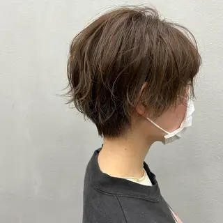 ショート 🌱小顔魅せショート 髪質改善カラー/泉綺のヘアスタイル