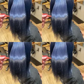 カラー パーマ 10月限定モニター 髪質改善美髪矯正のヘアスタイル