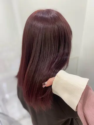 ロング カラー ガーリー♡女の子っぽ ヘア♡ピンクカラー♡のヘアスタイル