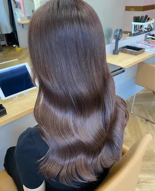ロング カラー プル艶職人/ にしものヘアスタイル