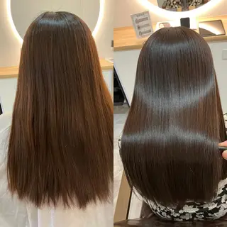 ロング カラー ヘアアレンジ キッズ 横浜関内髪質改善 re:Magoのヘアスタイル