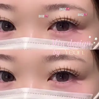 マツエク・マツパ miu ⊹.˚のマツエク・マツパデザイン