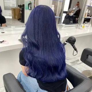 ロング カラー パーマ ヘアアレンジ 透明感ブリーチカラー 🌈TOMOHIROのヘアスタイル