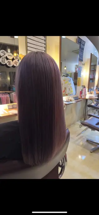 ロング カラー 希優/ケアカラー /ハイトーンカラーのヘアスタイル