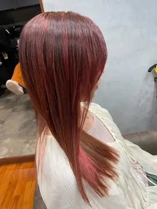 ロング カラー ヘアアレンジ 烏山 達也のヘアスタイル