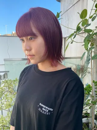 ショート カラー ヘアアレンジ 押切 響　のヘアスタイル