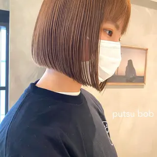 ショート カラー センターパート/ 暖色カラーayuのヘアスタイル