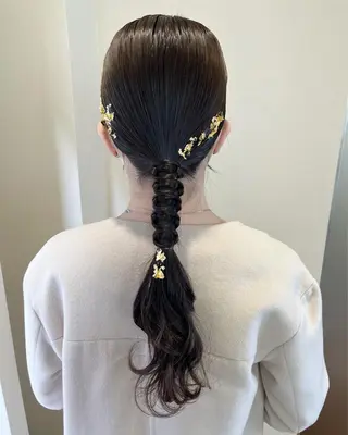 ロング ヘアアレンジ サソウ ユリエ🥥のヘアスタイル