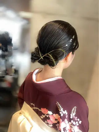 セミロング ヘアアレンジ 美髪× ヘアセット✨Araiのヘアスタイル