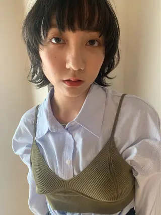 ミディアム 横浜カラー/ブリーチ SAKI💫のヘアスタイル