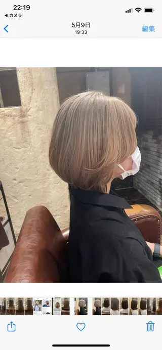 ショート セキネ シュウヘイのヘアスタイル