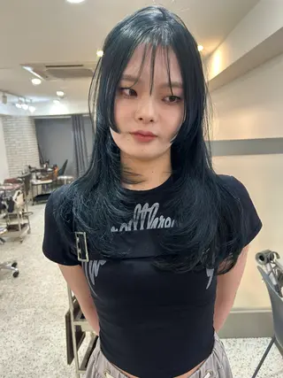 ロング 透明感カラー 莉々子のヘアスタイル
