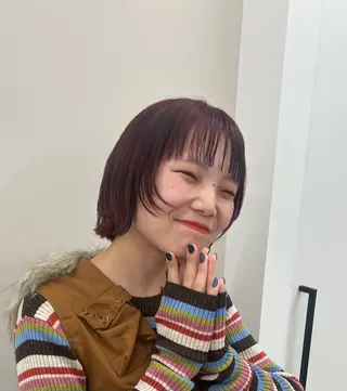 ショート カラー 赤みゼロ/透明感 カラー🌿KANTAのヘアスタイル