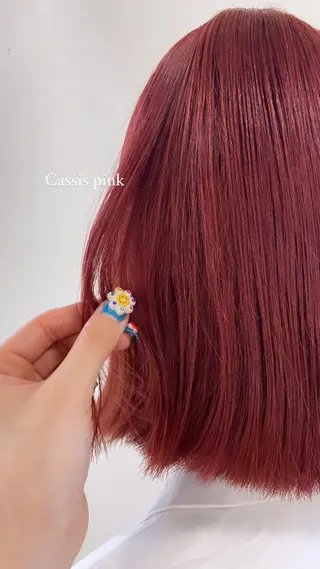 ミディアム カラー ヘアアレンジ 🫧🎀SARA/ 艶カラー/金山💓のヘアスタイル