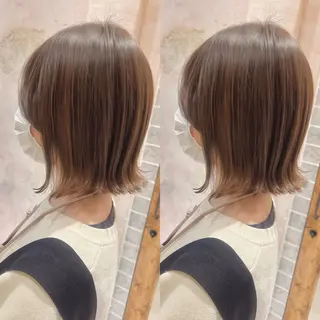 ミディアム カラー MIKU /ボブ/外ハネボブのヘアスタイル