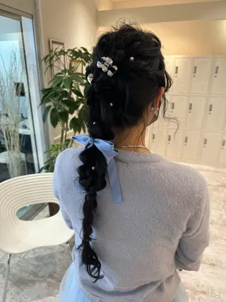 ロング ヘアアレンジ 艶髪/酸性ストレート /髪質改善/内村麻衣のヘアスタイル