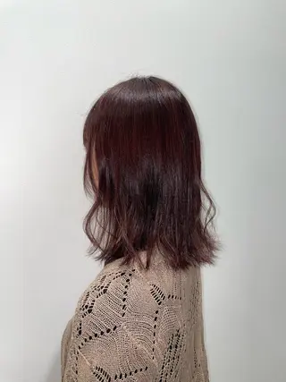 ミディアム カラー 似合わせカット✂︎/ ゆづきのヘアスタイル
