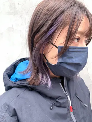 ショート カラー ヘアアレンジ yuka .のヘアスタイル