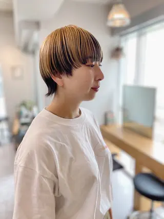 ショート カラー ノグチ ユウキ/ボブのヘアスタイル