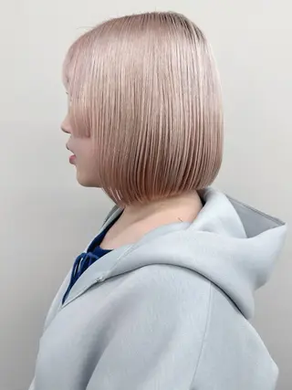 ミディアム ボブ/ゆるふわ ボブパーマ/とういのヘアスタイル