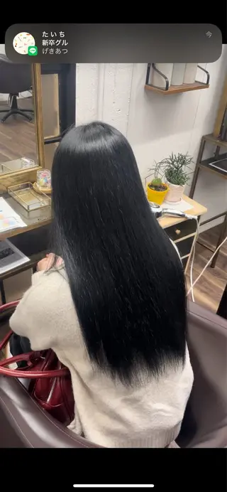 ロング カラー 🧸赤み消し🐾 ラベンダ/ミルクティのヘアスタイル